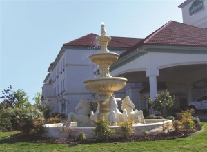 fountain at La Quinta Inn, Greenville, TX